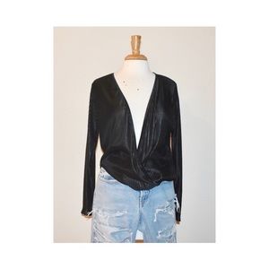 Boohoo Deep V Neck Top